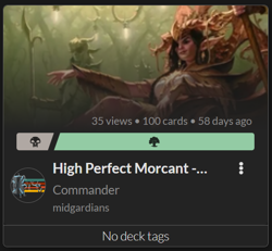 High Perfect Morcant 100 PROXY Card Commander Deck - Sleeved - Image 1