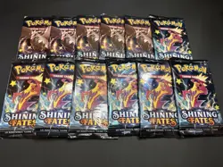 Shining Fates Booster Packs Factory Sealed Pokemon Cards Lot of 12 New Packs - Image 2