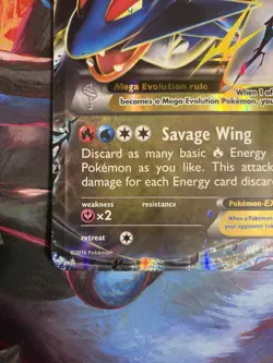 Mega M Salamence EX XY171 JUMBO Ultra Rare Holo Black Star Promo Card NM - Image 5