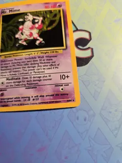 LP+ Mr. Mime Holo 6/64 No Set Symbol Jungle Pokemon Card - Image 2