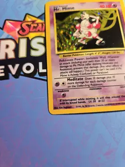 LP+ Mr. Mime Holo 6/64 No Set Symbol Jungle Pokemon Card - Image 3