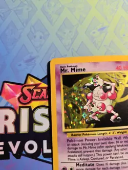 LP+ Mr. Mime Holo 6/64 No Set Symbol Jungle Pokemon Card - Image 4