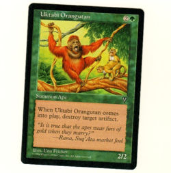 Uktabi Orangutan Visions Magic The Gathering Trading Card - Image 1