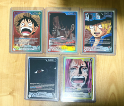 One Piece Card OP-13 Carrying On His Will Alt Art Leader Set Luffy Ace Sabo Imu - Image 1
