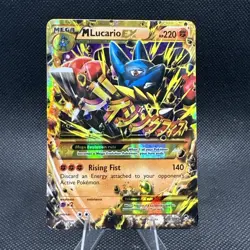Pokemon TCG M Lucario EX Holo Ultra Rare Card 55/111 Furious Fists - Image 1
