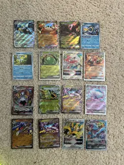 Pokemon 16 Card Lot Nm V Max Mega Amazing Ex HOLO Rare Hits Only See Pics - Image 1