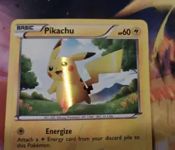 Pokemon Pikachu TCG Secret Rare Holo Card 115/114 Black and White - Image 4