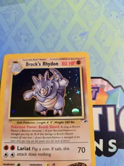 LP- Brock's Rhydon Holo 2/132 Gym Heroes Pokemon Card - Image 5