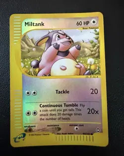 2003 POKEMON AQUAPOLIS MILTANK REVERSE HOLO CARD 94/147 BASIC 60 HP - Image 1