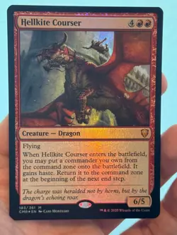 1X FOIL Hellkite Courser MINT MTG Magic Commander Legends Mythic Dragon EDH - Image 1