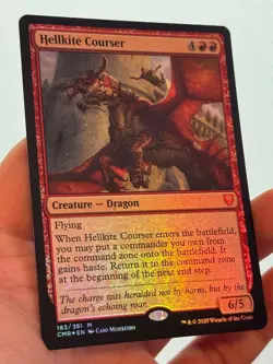 1X FOIL Hellkite Courser MINT MTG Magic Commander Legends Mythic Dragon EDH - Image 2