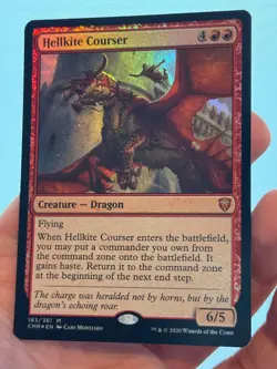 1X FOIL Hellkite Courser MINT MTG Magic Commander Legends Mythic Dragon EDH - Image 3