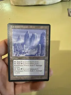 MTG Karplusan Forest Ice Age NM See Pics - Image 3