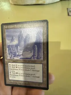 MTG Karplusan Forest Ice Age NM See Pics - Image 4