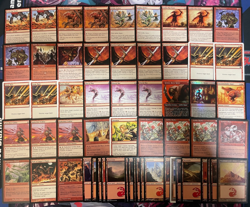 MTG - GOBLIN LAND DESTRUCTION DECK - STONE RAIN, GRENZO HAVOC RAISER, BURN DOWN - Image 1