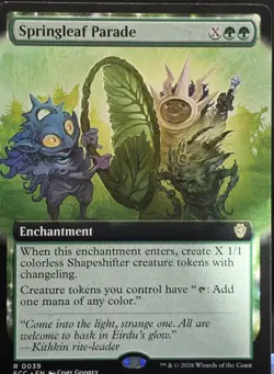 Springleaf Parade #39 Lorwyn Eclipsed Extended Art Regular Rare - Image 1