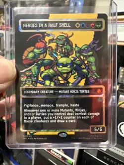 Heroes in a Half Shell - Surge Foil MTG - TMNT 0096 N/M MINT. Beautiful! - Image 1