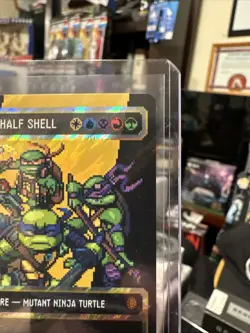 Heroes in a Half Shell - Surge Foil MTG - TMNT 0096 N/M MINT. Beautiful! - Image 4