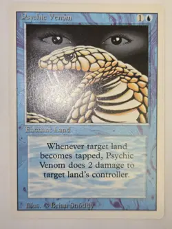 MTG Psychic Venom Revised 76 Regular Common LP - Image 2