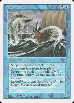 MTG Sea Serpent Revised 78 Regular Common LP - Image 1