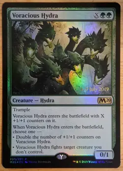 X 1 Voracious Hydra FOIL PROMO NM-M M20 200 MTG Magic The Gathering - Image 1