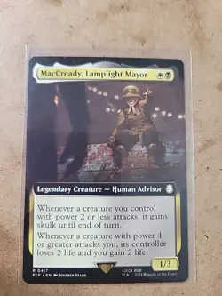1 x MacCready, Lamplight Mayor - Extended Art - Universes Beyond: Fallout - NM-M - Image 1
