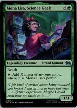 Mona Lisa, Science Geek U Teenage Mutant Ninja Turtles 123 NM Foil Magic - Image 1