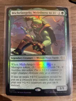 Michelangelo, Weirdness to 11 (FOIL) - MTG: Teenage Mutant TMNT - Image 1