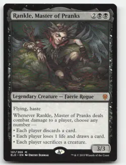MTG Throne of Eldraine #101 Rankle, Master of Pranks LP - Image 1
