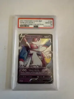 Pokemon Celebrations Dark Sylveon V PSA 10 Gem Mint SWSH Promo #134 - Image 2