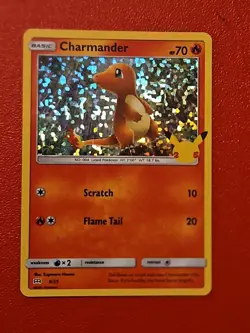 Pokemon Charmander 9/25 HOLO 25th Anniversary Mcdonalds Promo 2021 - Image 1
