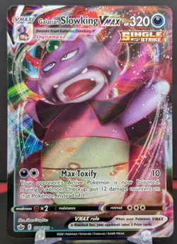 Pokemon Galarian Slowking VMAX #100/198 English Chilling Reign Ultra Rare - Image 1