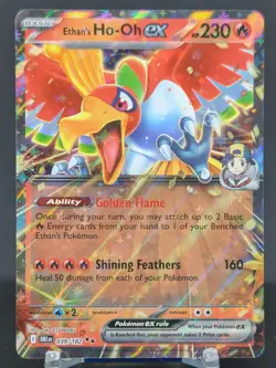 Pokemon Ethan's Ho-Oh ex #039/182 English Destined Rivals Double Rare - Image 1
