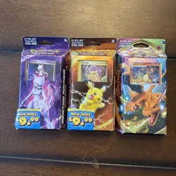 Mewtwo Mayhem, Pikachu Power, Charizard Theme Decks Pokemon - Image 1