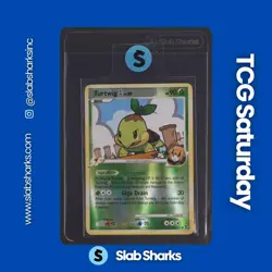 2009 POKEMON PLATINUM RISING RIVALS #85/111 TURTWIG REVERSE HOLO - Image 1