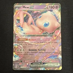Pokemon TCG Mew EX 151/165 Double Rare Holo Card Scarlet & Violet 151 Set - Image 1