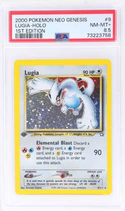 2000 Pokemon Neo Genesis Lugia 1st Edition Holo #9 PSA 8.5 - Image 1