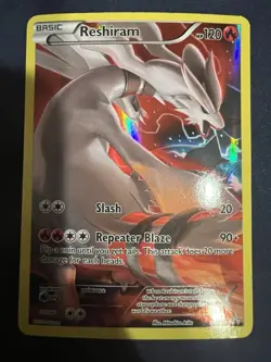 Pokemon TCG Reshiram XY Black Star Promos XY74 Full Art Holo Promo Card - Image 1