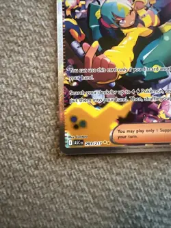 Pokemon Canari 291/217 ASC Full Art Holo Rare Trainer-Supporter Pokemon TCG - Image 5