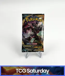 2020 POKEMON SWORD & SHIELD DARKNESS ABLAZE BOOSTER PACK GRIMMSNARL ART SEALED - Image 1
