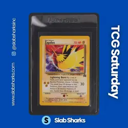 2000 POKEMON BLACK STAR MOVIE PROMO #23 ZAPDOS AOKI ERROR - Image 1
