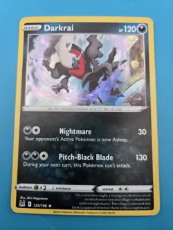 Darkrai 120/196 Lost Origins Pokemon Holo NM - Image 1