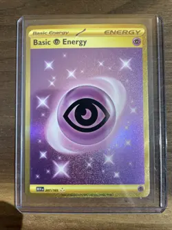 Pokemon TCG Basic Psychic Energy 207/165 Scarlet & Violet 151 Hyper Rare Holo - Image 1