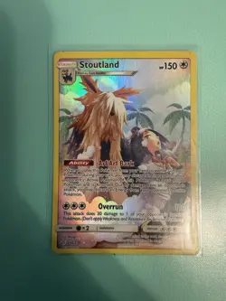 Pokemon TCG Stoutland 248/236 Sm: Cosmic Eclipse Secret Rare Holo 150 HP - Image 1