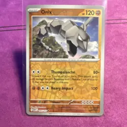 Pokemon Onix 095/165 Reverse Holo Uncommon Sv: Scarlet & Violet 151 HP120 - Image 1