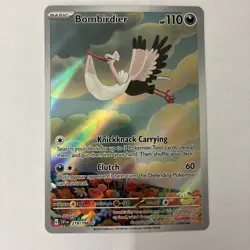 Pokemon TCG Bombirdier Art Illustration Rare Card Scarlet & Violet 219/198 - Image 1