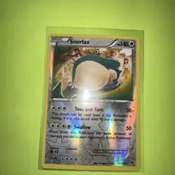 Pokemon TCG Snorlax 77/124 Reverse Holo XY Fates Collide MP - Image 2
