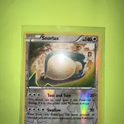 Pokemon TCG Snorlax 77/124 Reverse Holo XY Fates Collide MP - Image 3