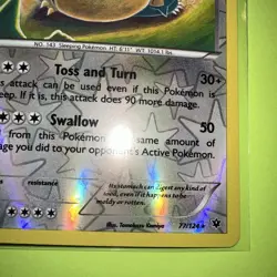 Pokemon TCG Snorlax 77/124 Reverse Holo XY Fates Collide MP - Image 4