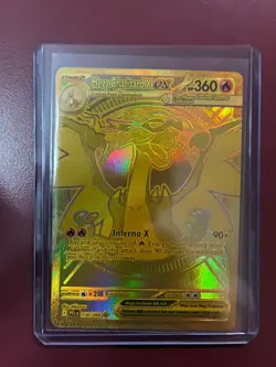 Gold Mega Charizard X EX 130 Pokemon Phantasmal Flames MHR RARE Pack Fresh - Image 2